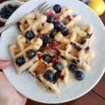 Blueberry Lemon Waffles