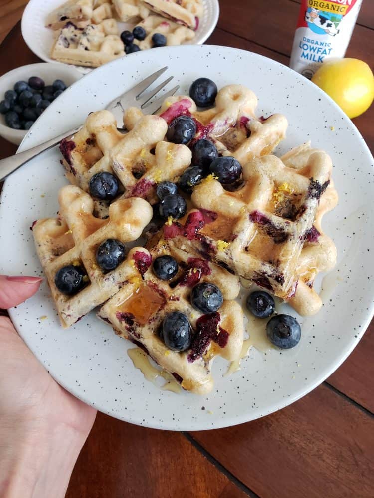 7Minute Healthy Blueberry Lemon Waffles Sailor Bailey