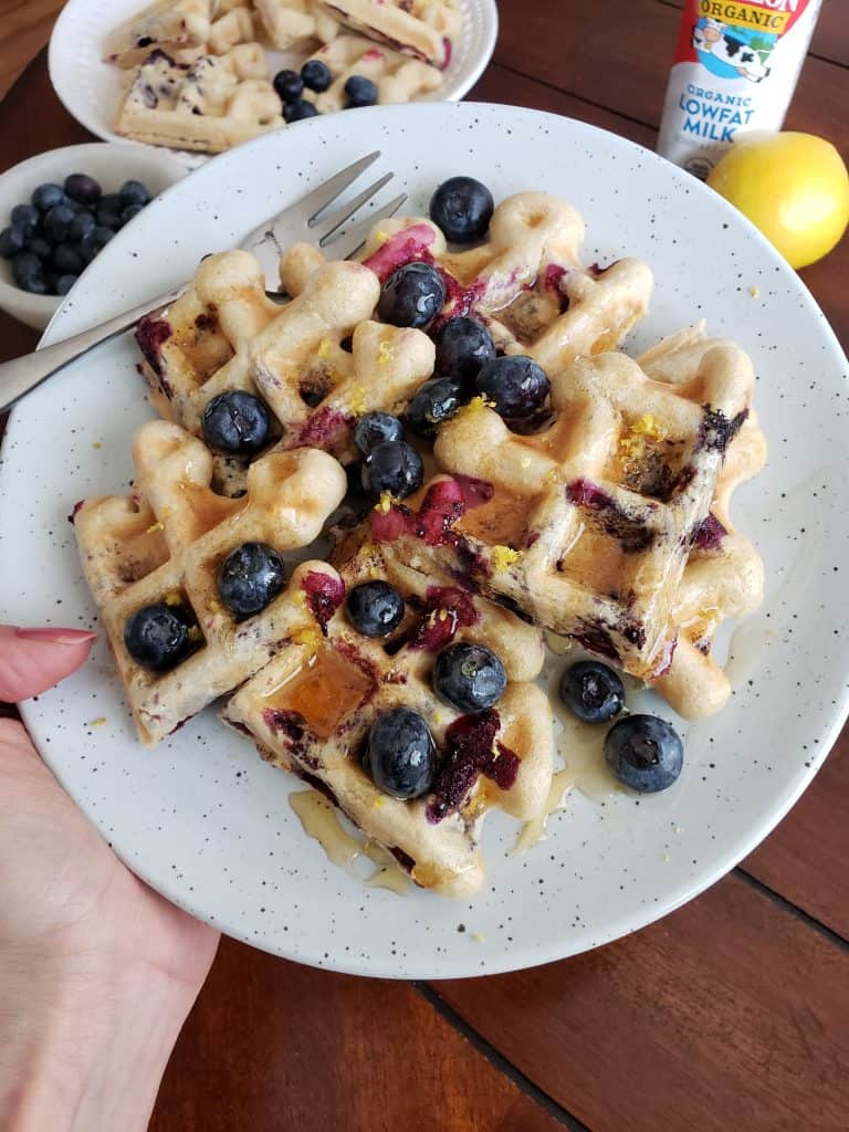 Blueberry Lemon Waffles 