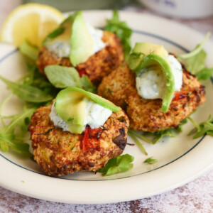 Baked or air fried crab cakes