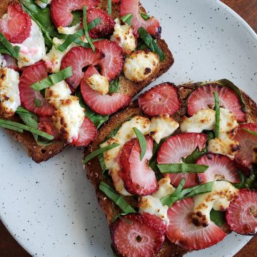 Strawberry Goat Cheese Toast
