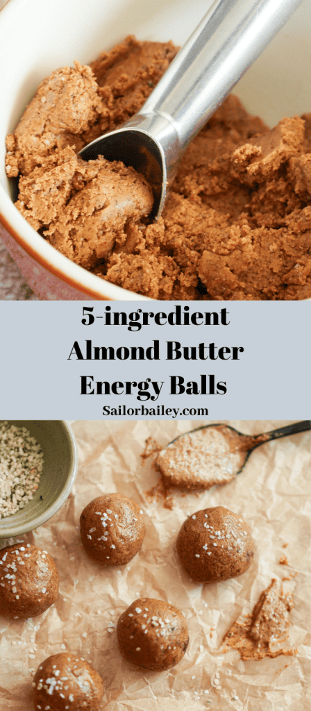5-Ingredient Almond Butter Energy Balls