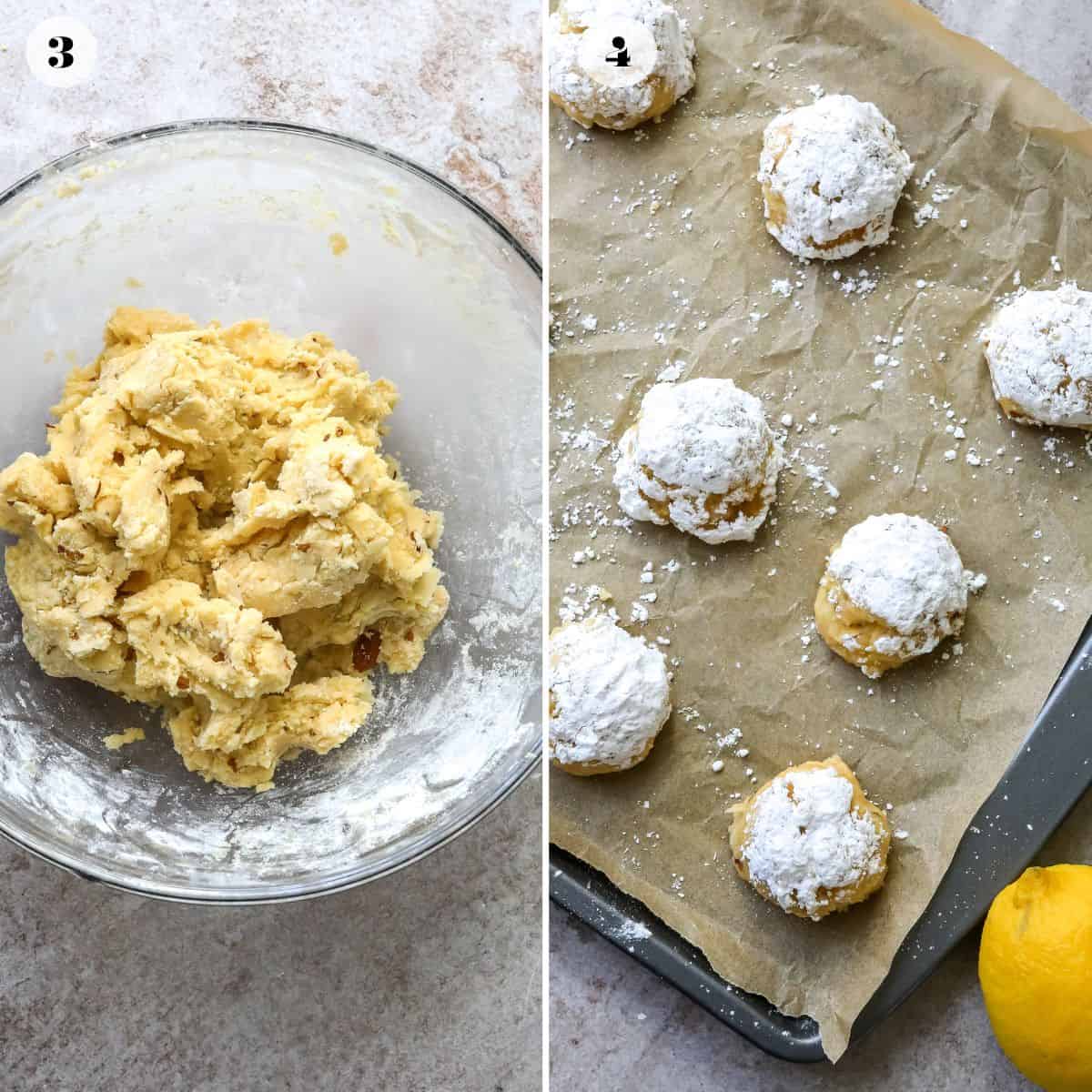 steps to make lemon cookies.