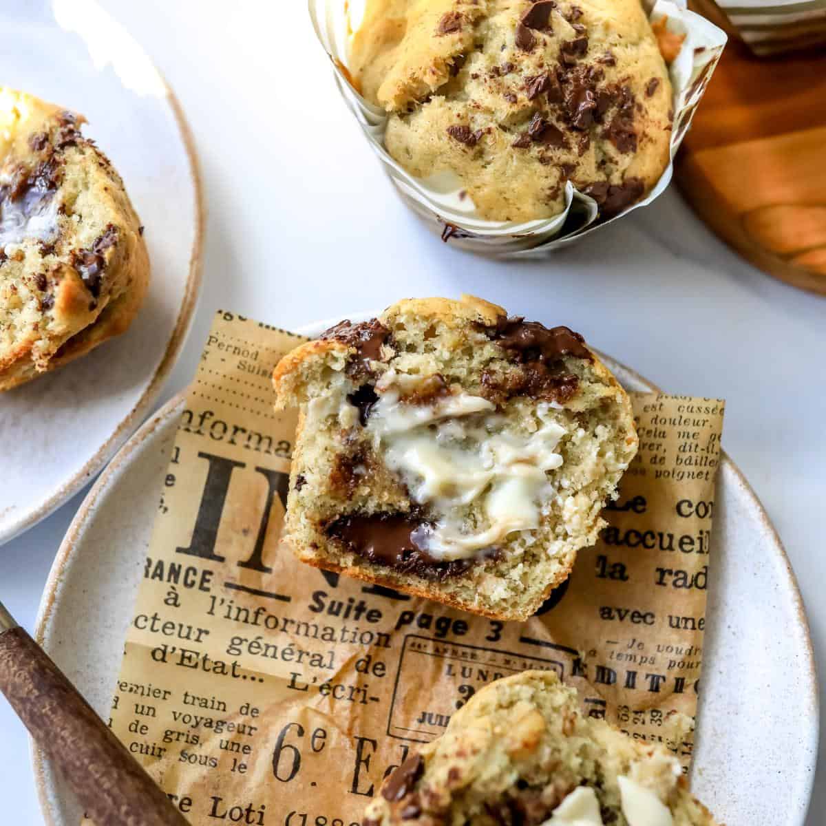 Banana Chocolate Chip Muffins Banana Chocolate Chip Muffins