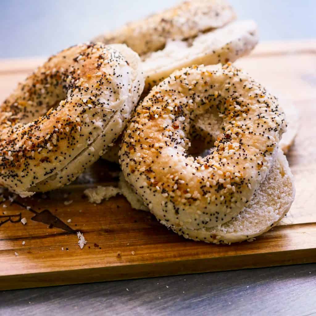 Sliced bagels