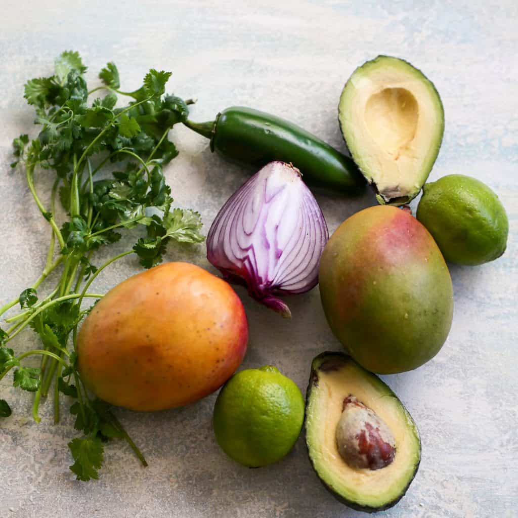 The Best Fresh Mango Salsa ingredients 