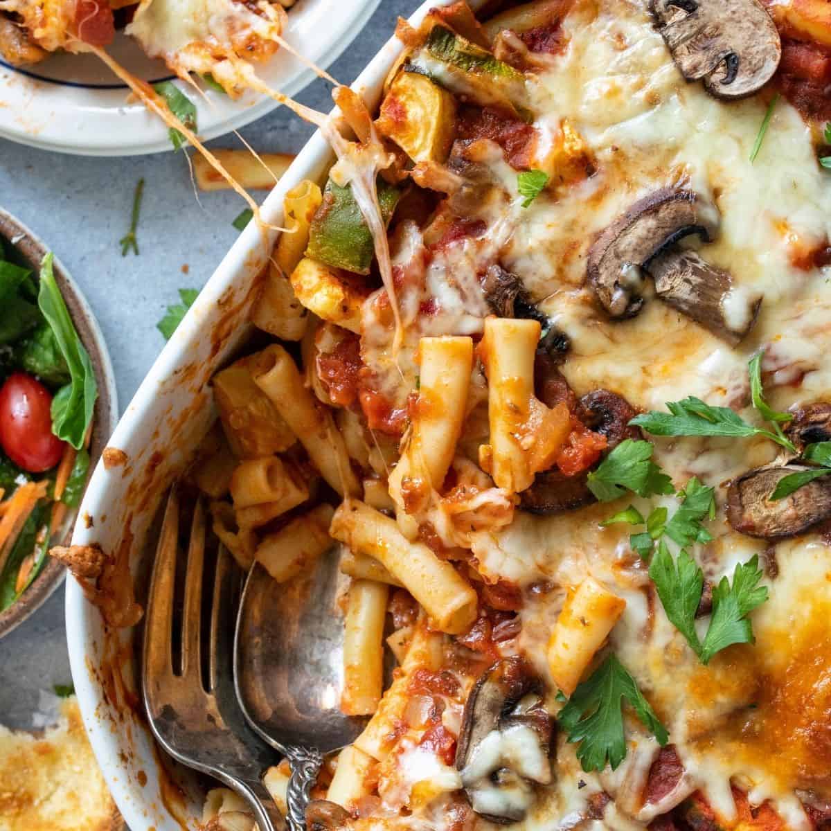 Vegetarian Pasta Bake - Sailor Bailey