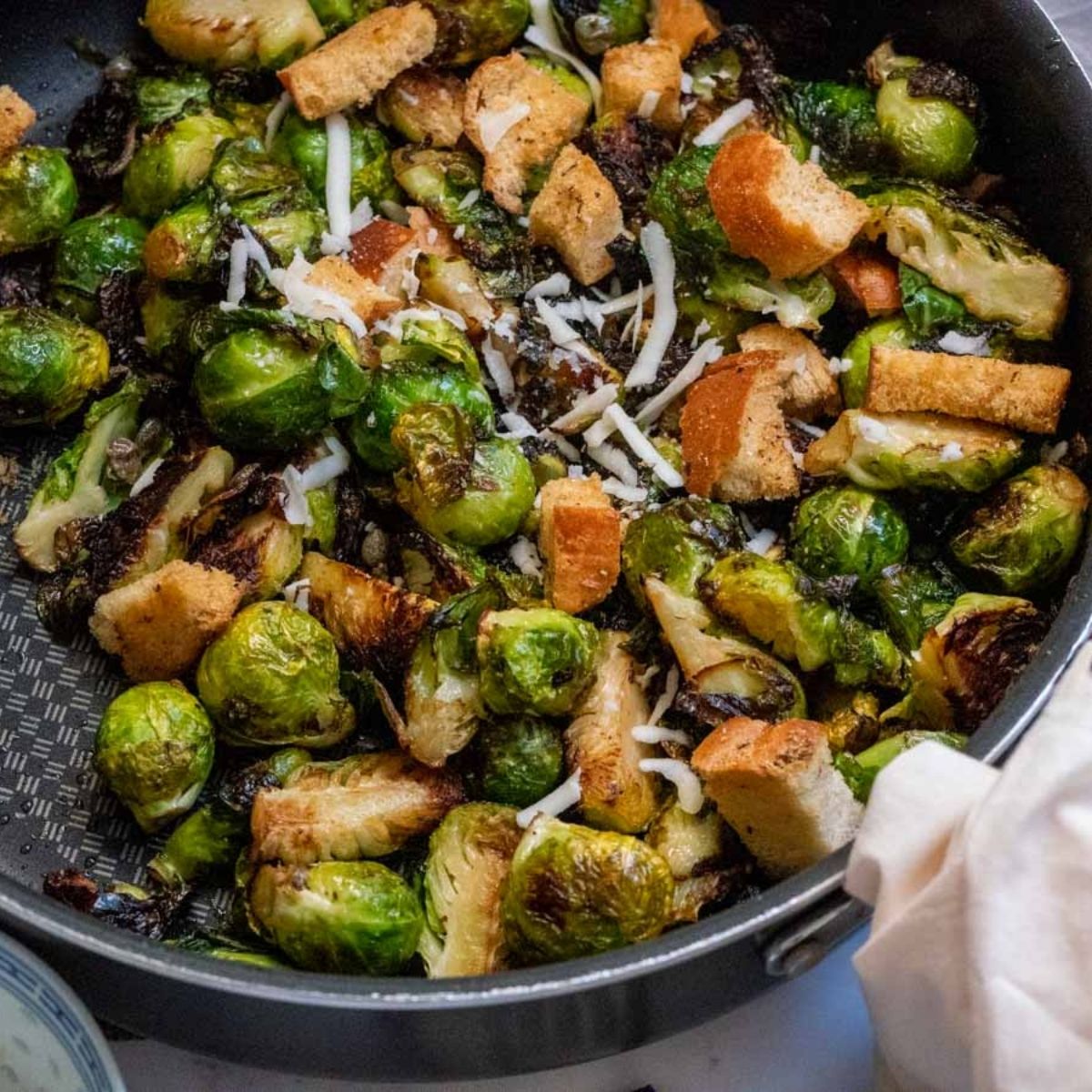 Buttery and Crispy Brussels Sprouts (Pan Fried) - Ginger with Spice