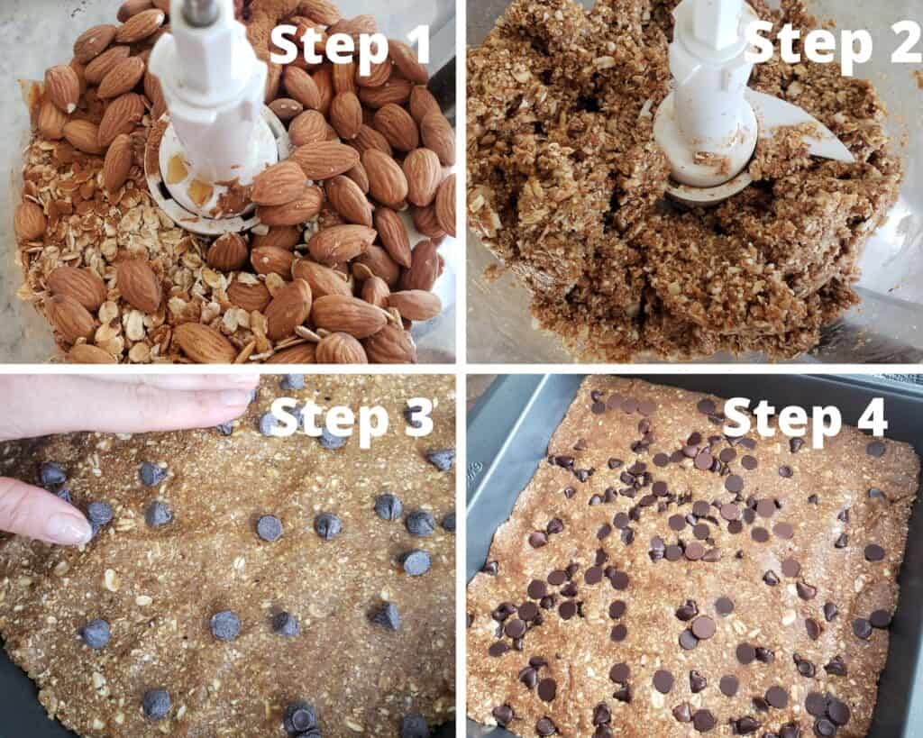 Steps 1 - 4 on how to make. 
