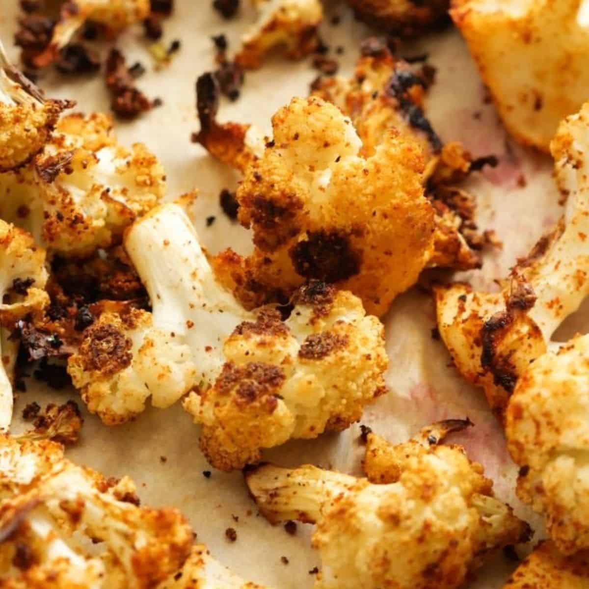 Roasted Cauliflower fresh out of the oven.