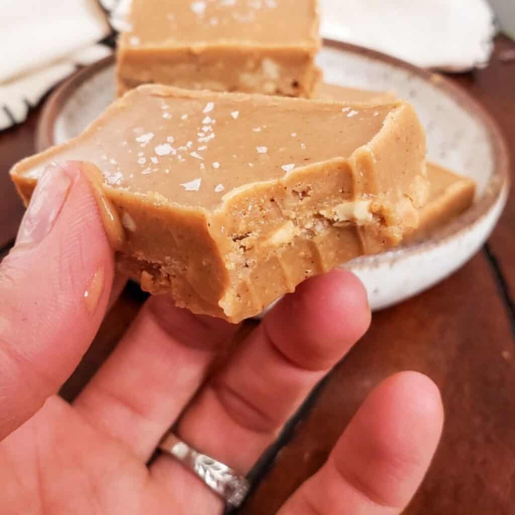 Peanut Butter M&M Fudge - Ferguson Farm Vermont Maple Syrup