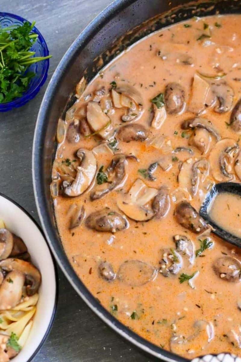 Easy Mushroom Stroganoff - Sailor Bailey