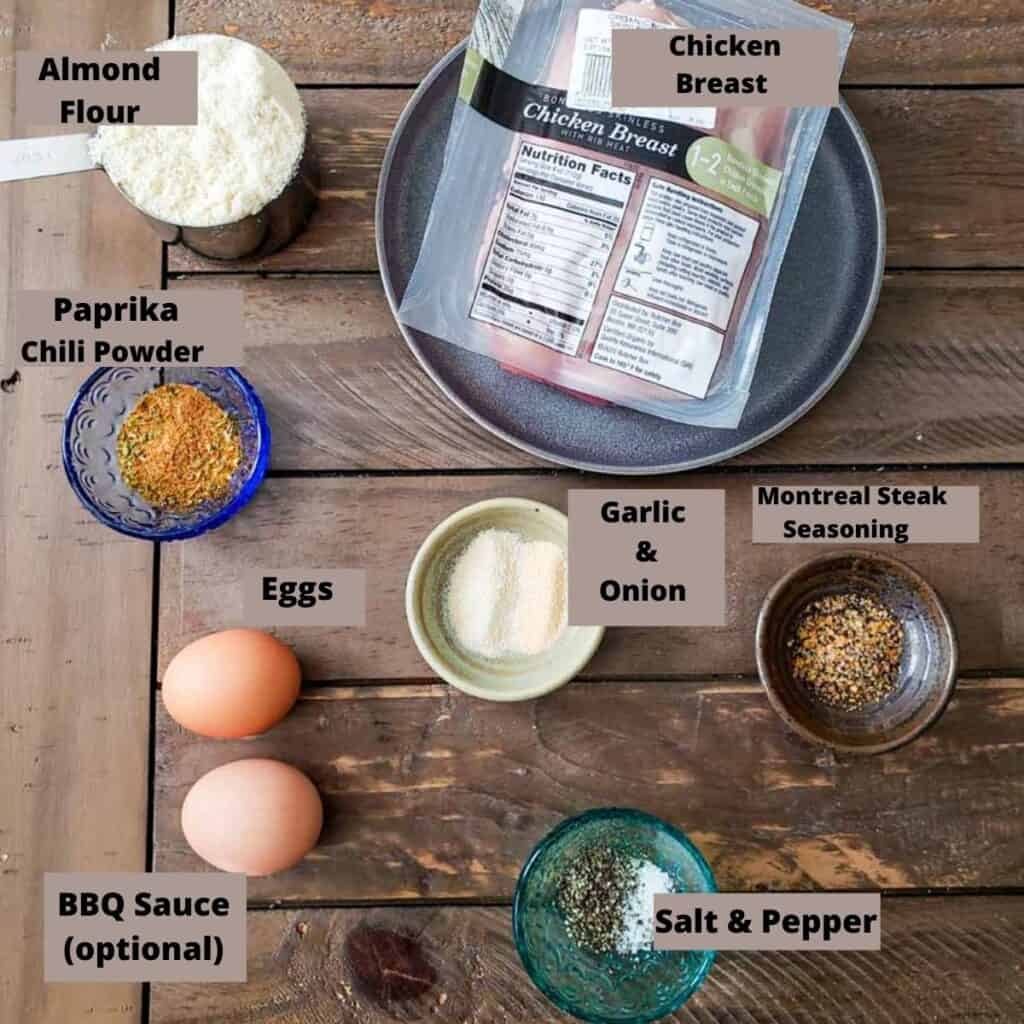Ingredients for boneless wings. 