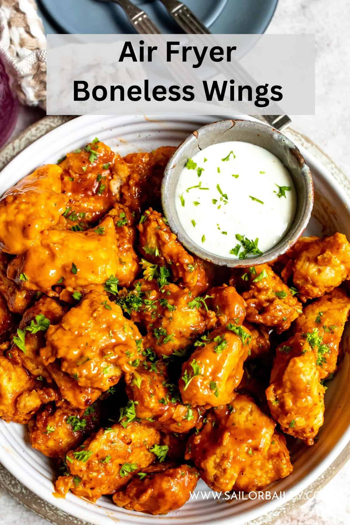 Air Fryer Boneless Wings