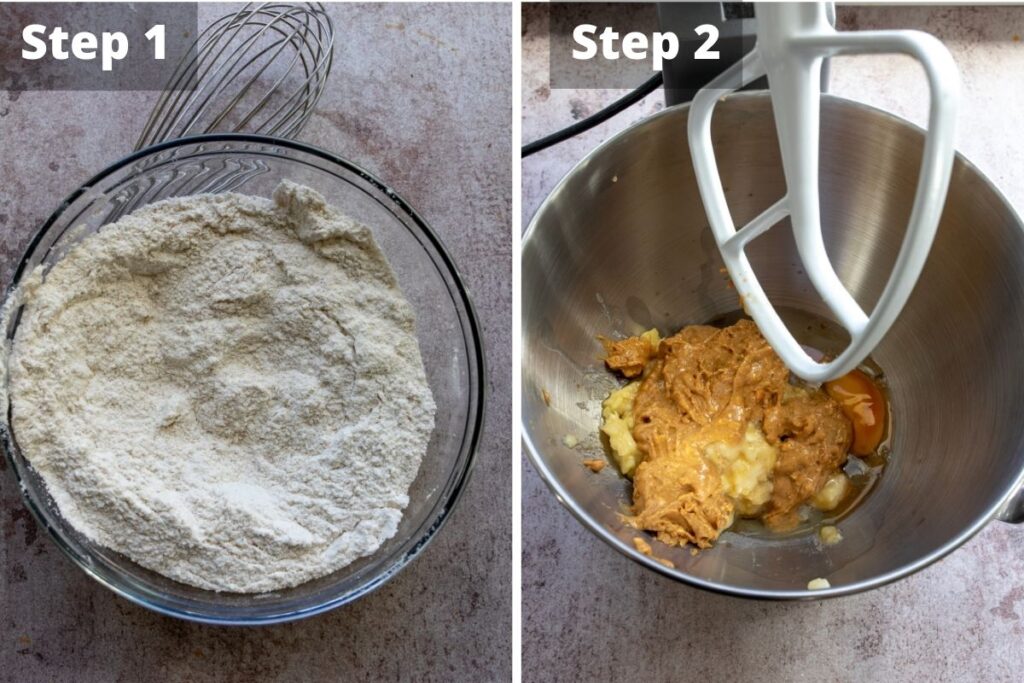 Steps to make peanut butter bread