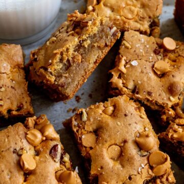 Easy Brown Butter Blondies - Sailor Bailey
