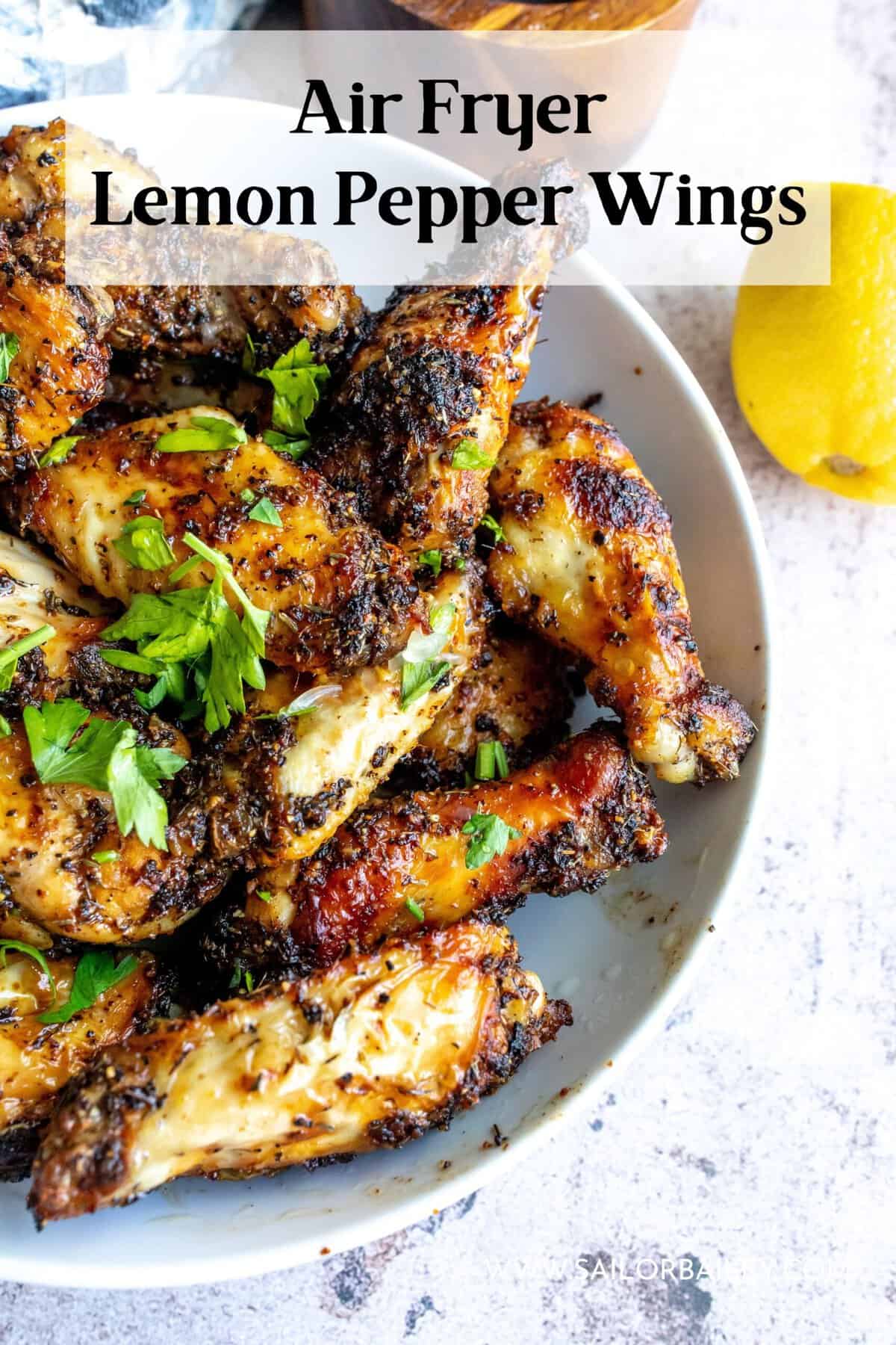 Air Fryer Lemon Pepper Wings