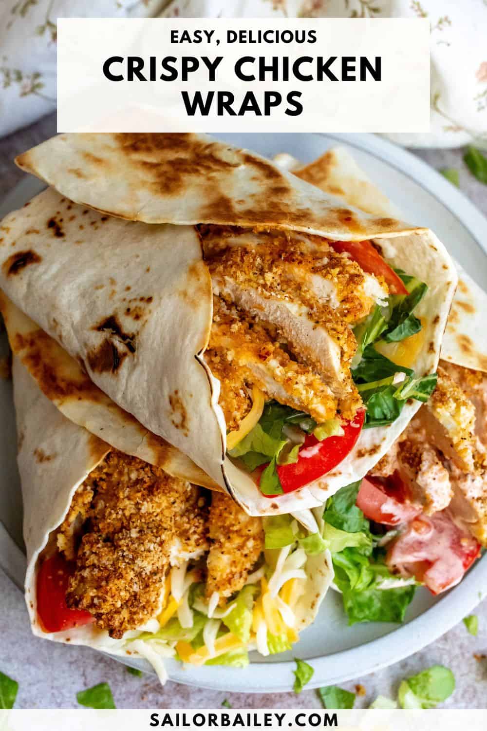 crispy chicken wrap