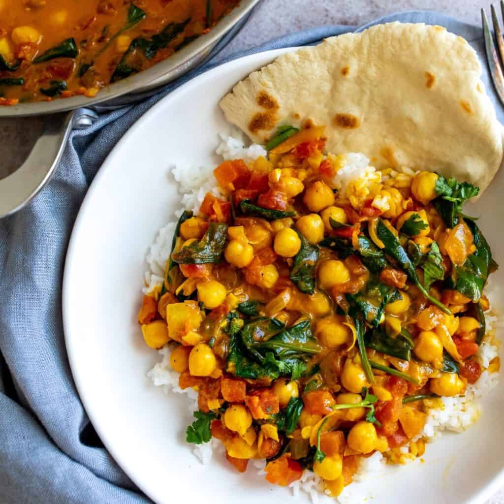 Chickpea Spinach Curry