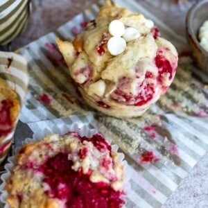 Raspberry White Chocolate Muffins