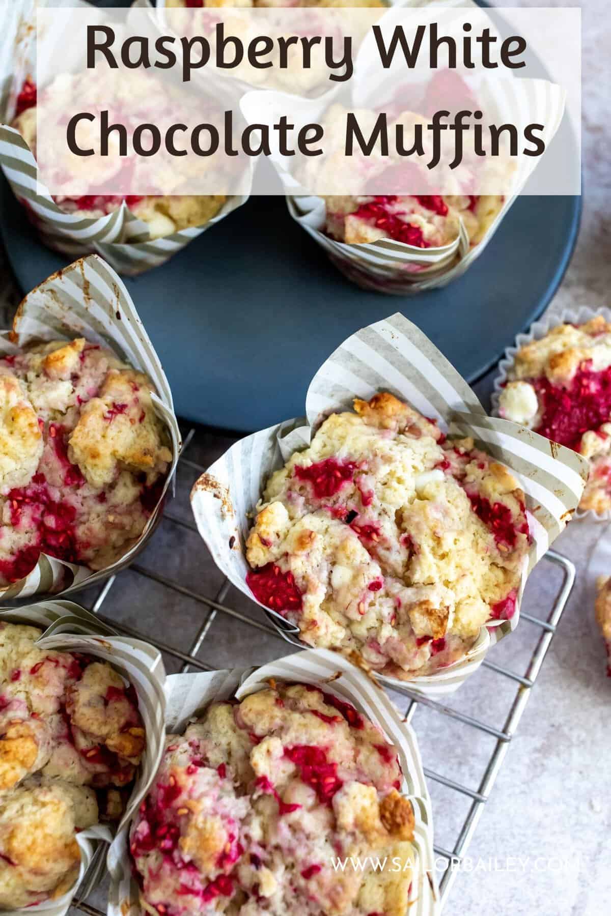 Raspberry White Chocolate Muffins