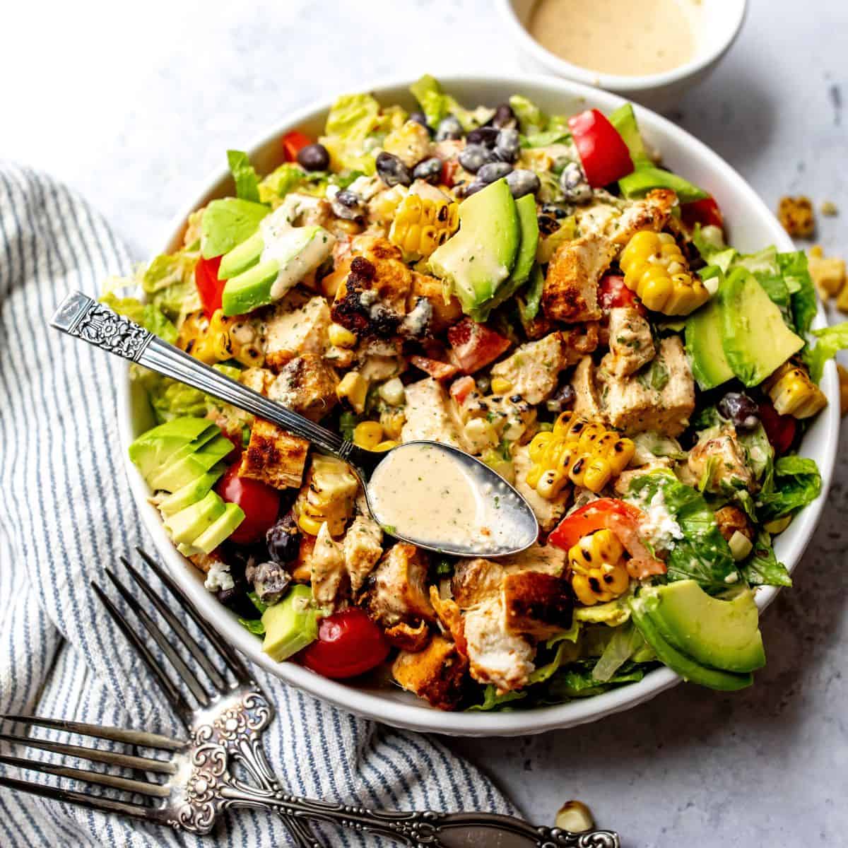 The Best Spicy Southwest Salad - Sailor Bailey