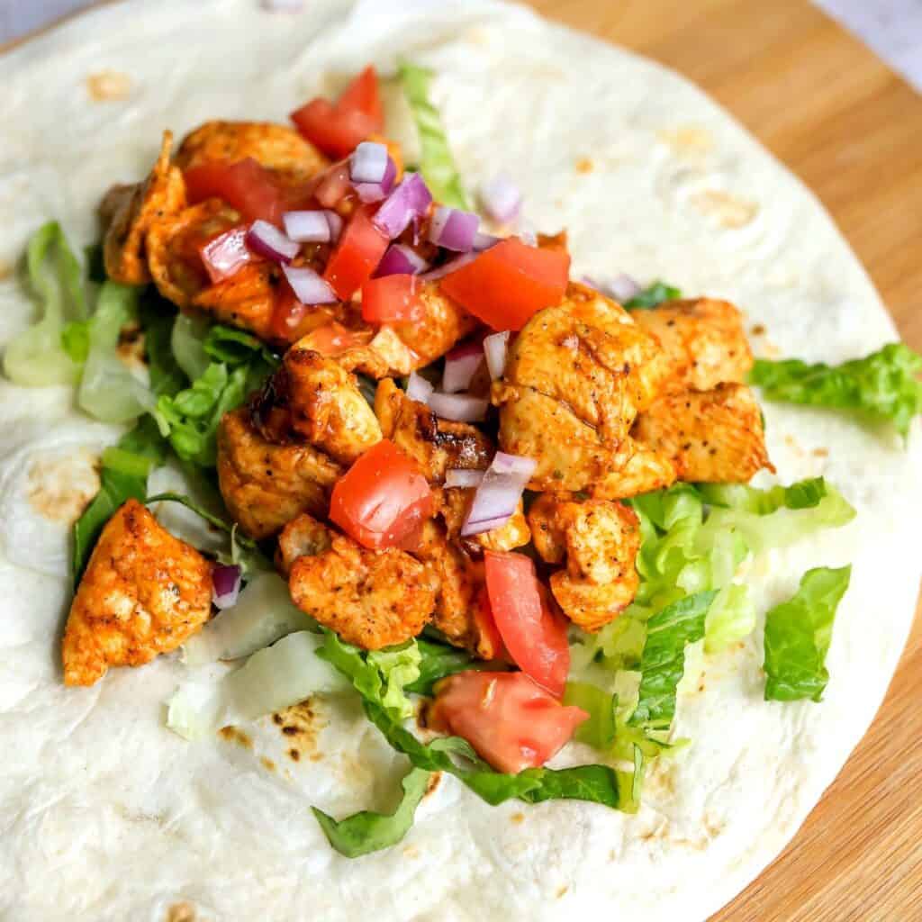 Cajun Chicken Wrap
