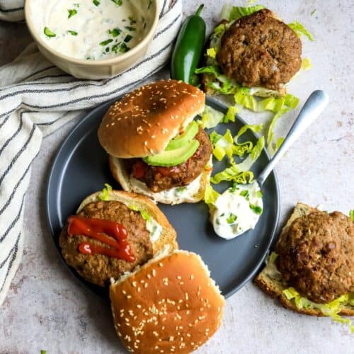 Air Fryer Turkey Burgers - Simply Happy Foodie