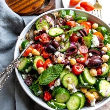 Greek Cucumber Salad - Sailor Bailey