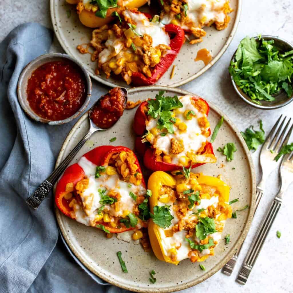 Ground Chicken Stuffed Bell Peppers Sailor Bailey