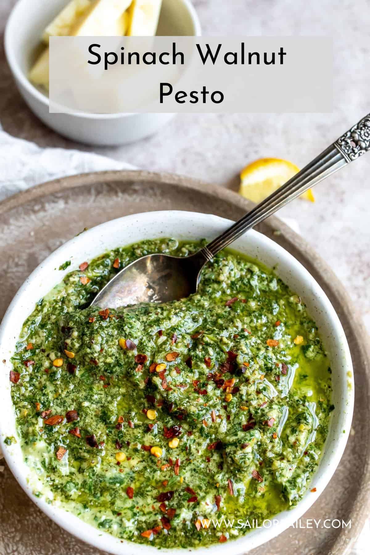 Spinach Walnut Pesto Sailor Bailey