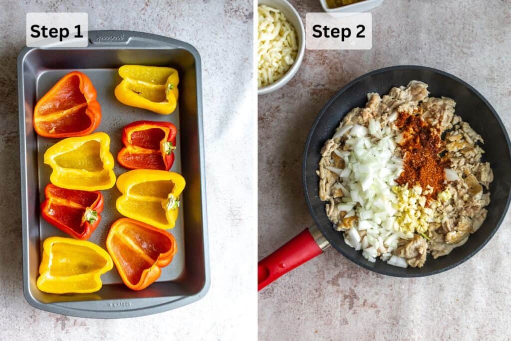 Ground Chicken Stuffed Bell Peppers Sailor Bailey