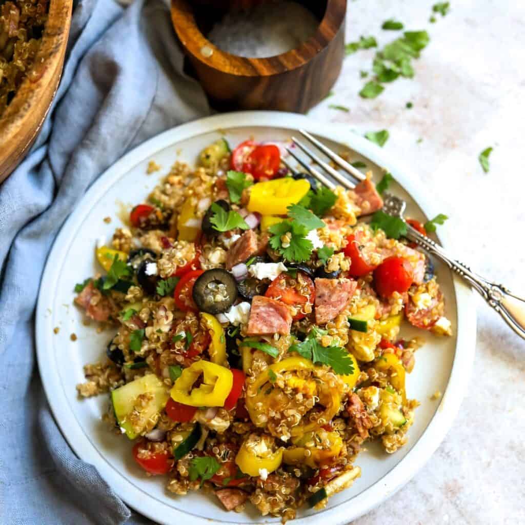 Italian Quinoa Salad Sailor Bailey