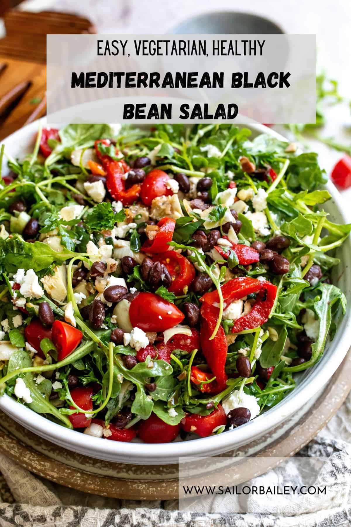 Mediterranean Black Bean Salad Sailor Bailey Mediterranean Black Bean Salad Sailor Bailey
