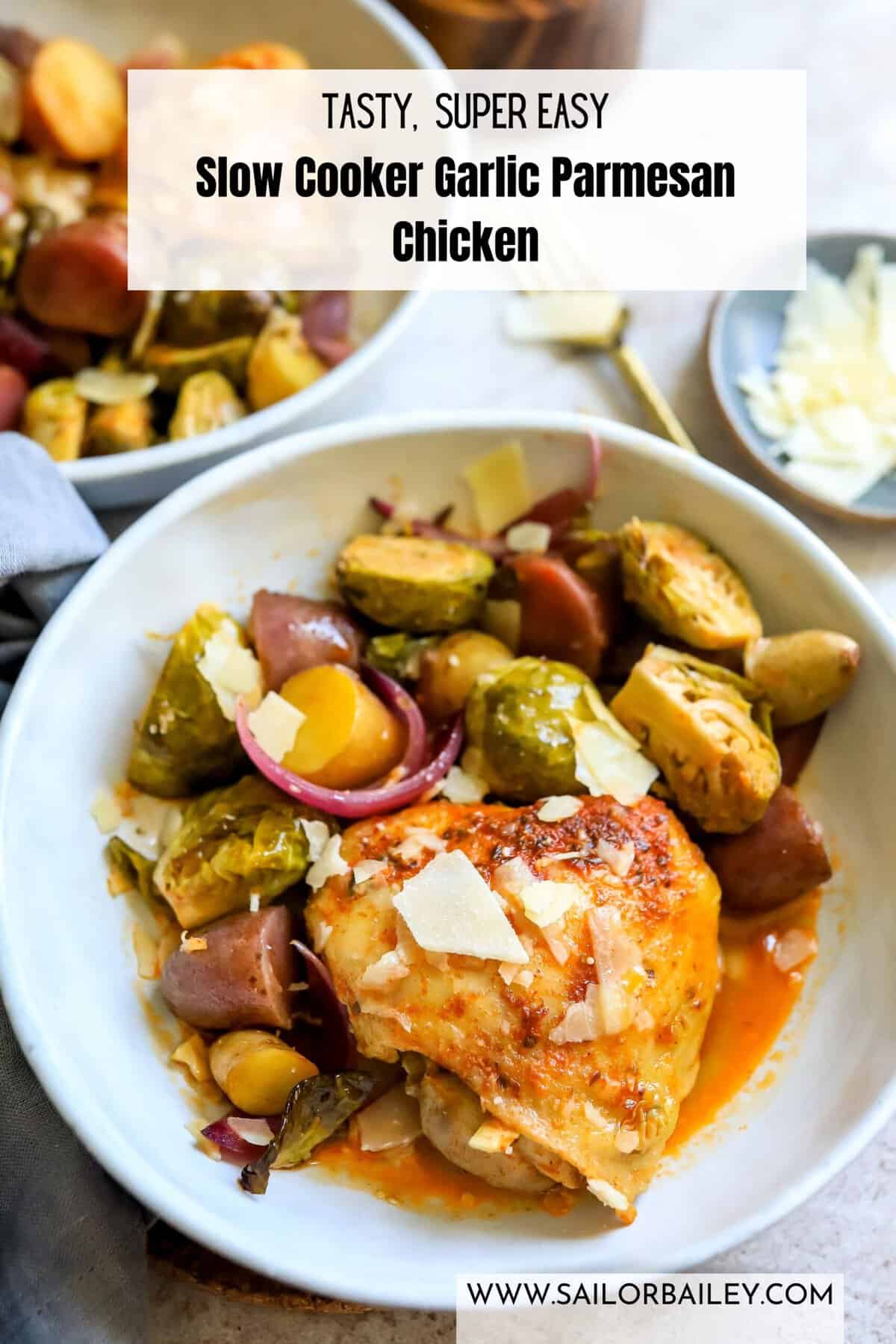 Slow Cooker Garlic Parmesan Chicken Sailor Bailey