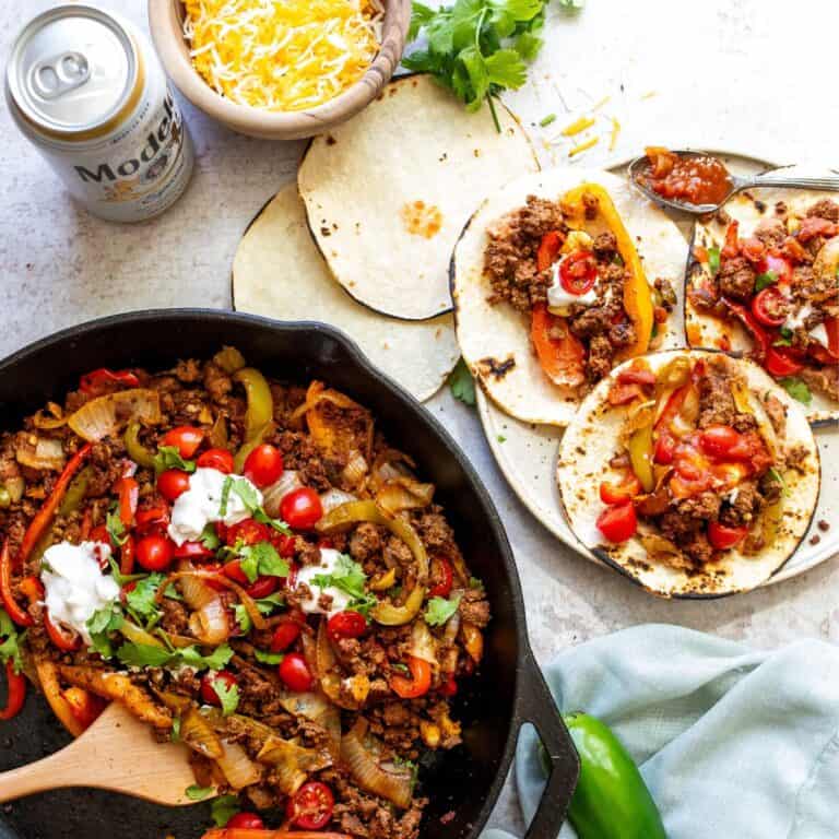 Ground Beef Fajitas Sailor Bailey