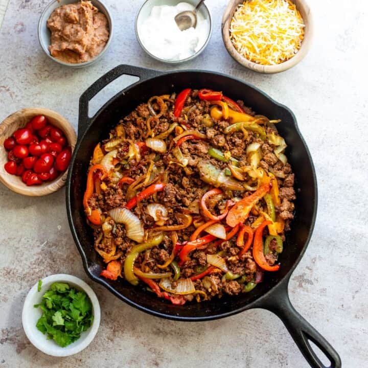 Ground Beef Fajitas Sailor Bailey