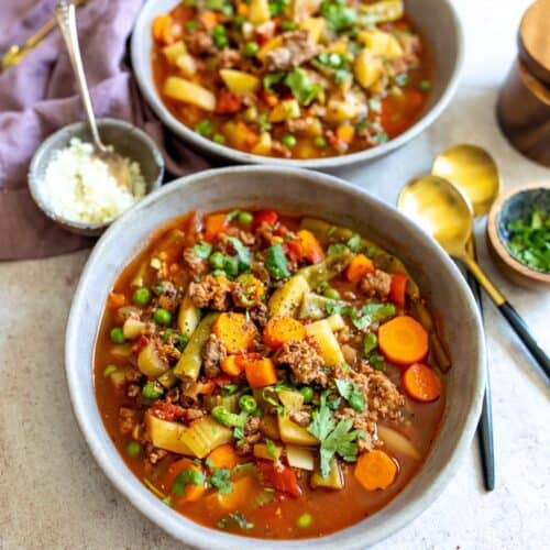 Slow Cooker Hamburger Soup Sailor Bailey