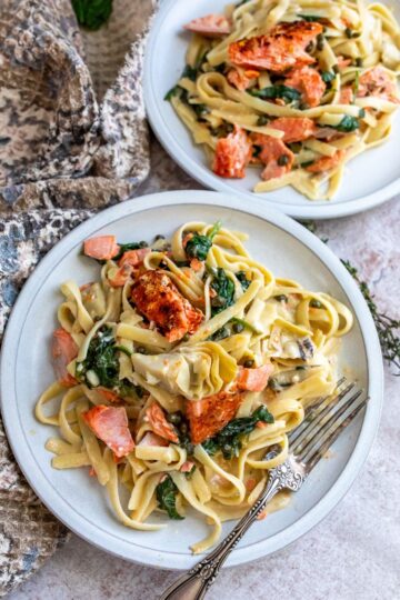 Baked Salmon Pasta - Sailor Bailey