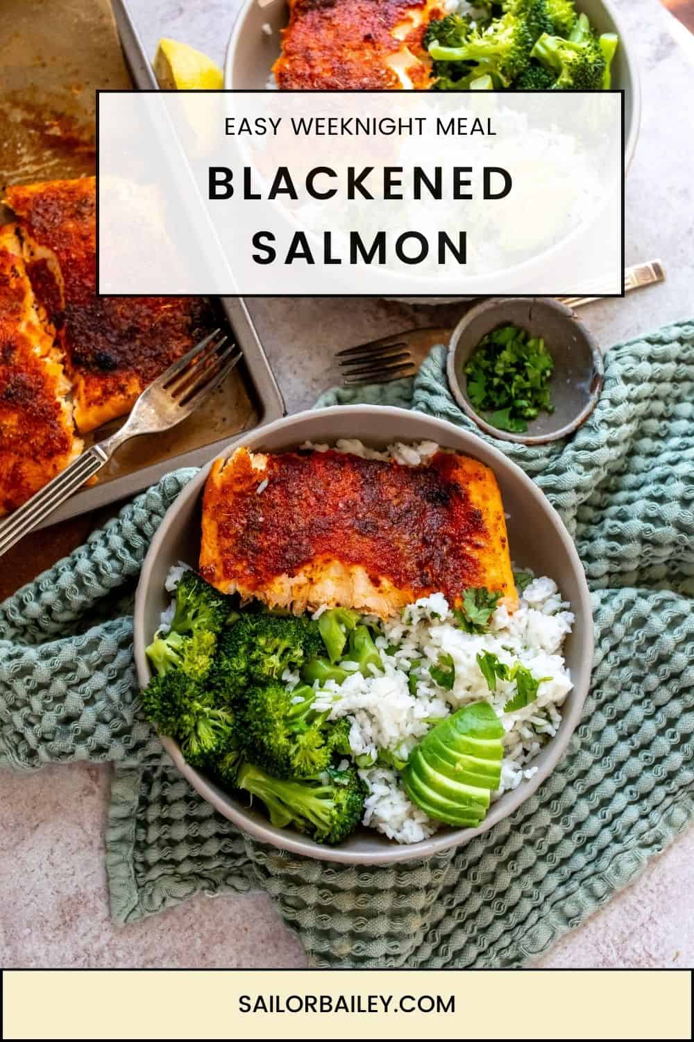 Baked Blackened Salmon Sailor Bailey