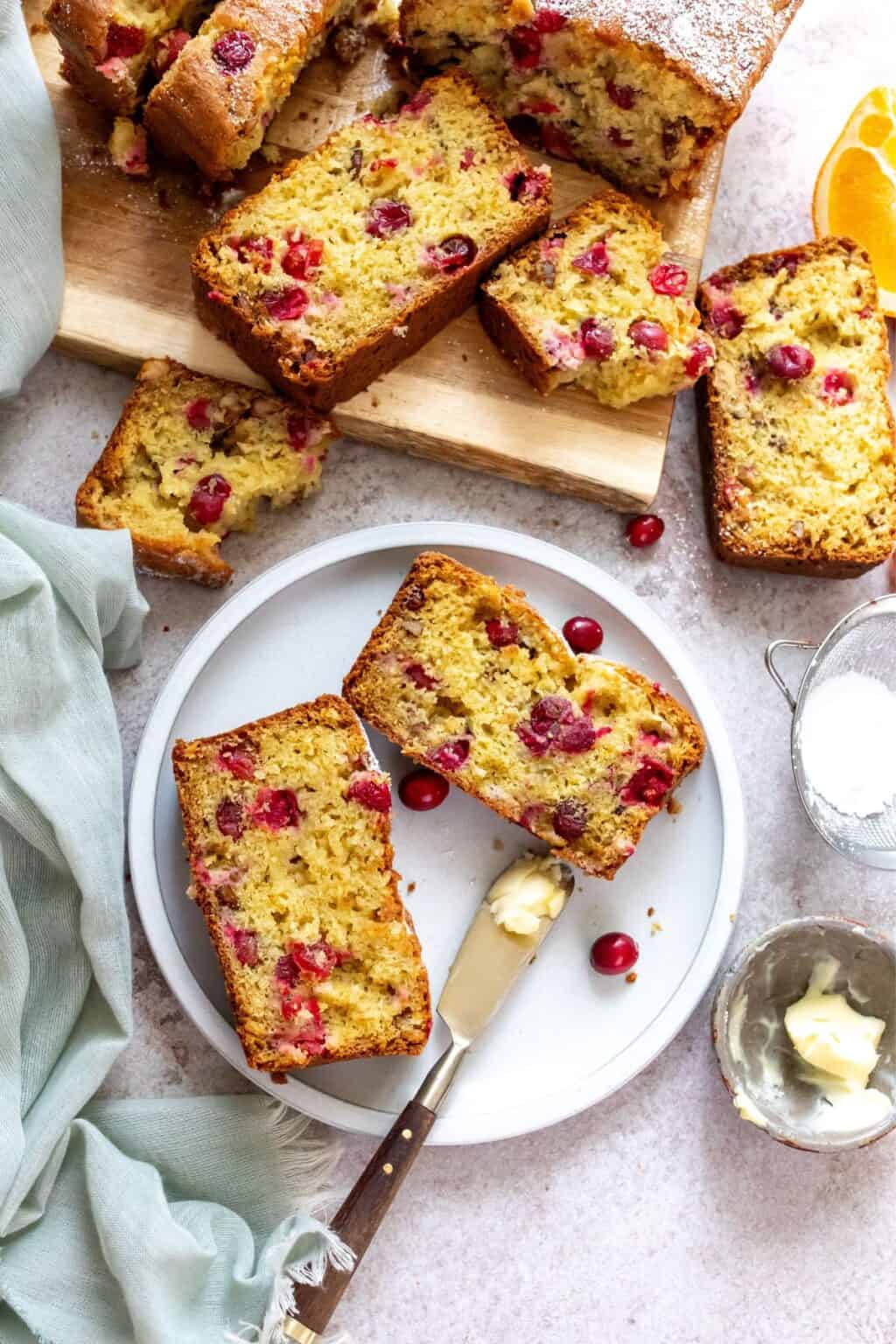 Cream Cheese Cranberry Orange Bread - Sailor Bailey