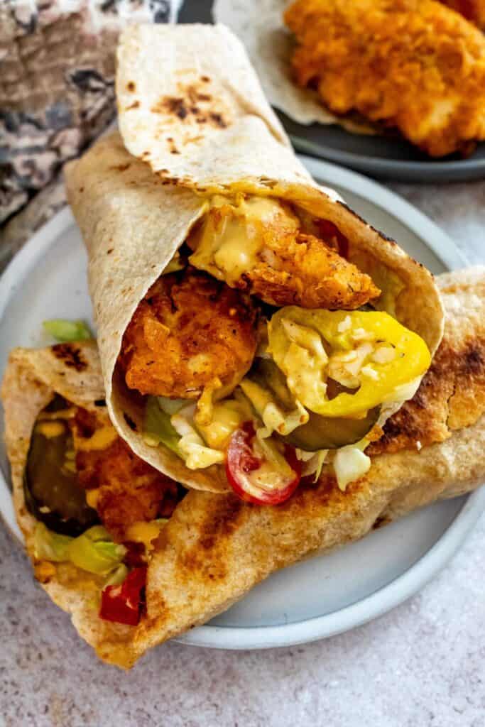 Honey Mustard Chicken Wraps Sailor Bailey 