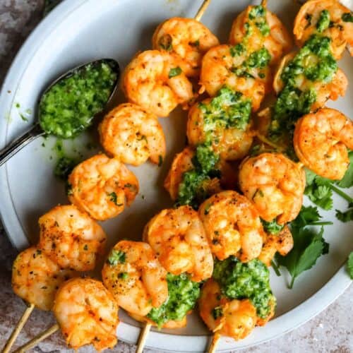 Baked Shrimp Skewers - Sailor Bailey