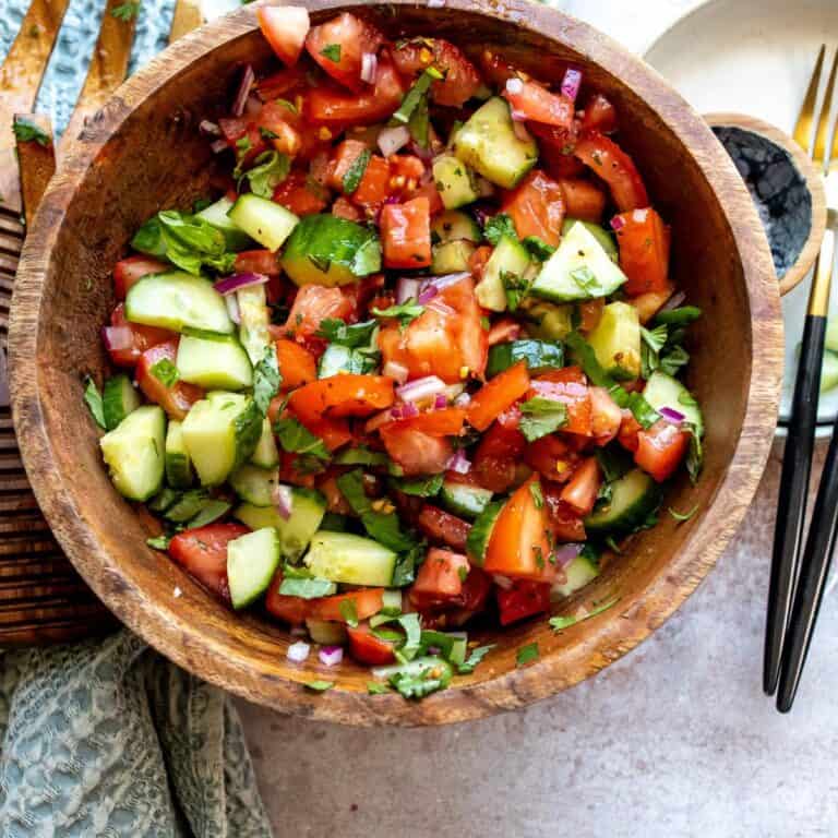 Cucumber With Tomato Salad - Sailor Bailey