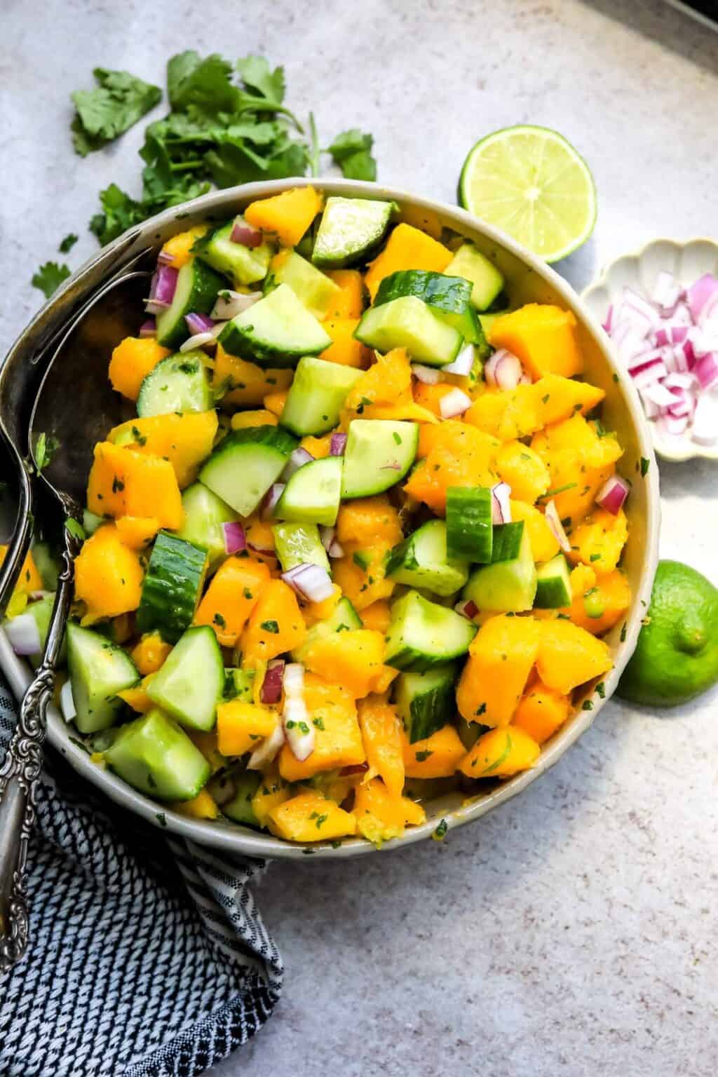 Cucumber Mango Salad - Sailor Bailey