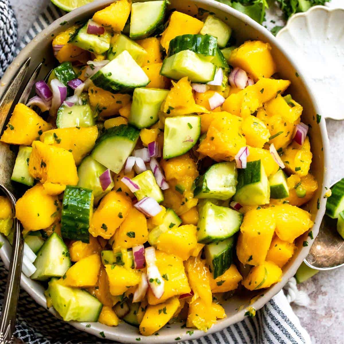 Cucumber Mango Salad - Sailor Bailey