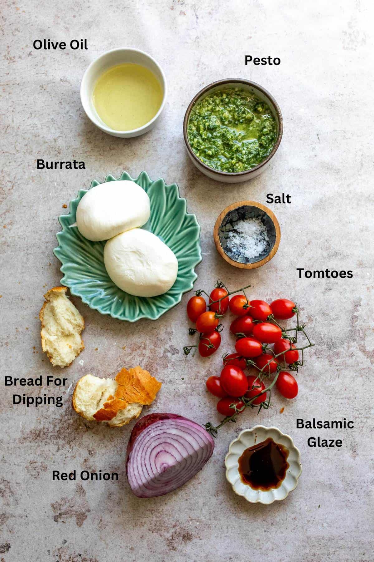 Ingredients needed to make this recipe on a counter. 