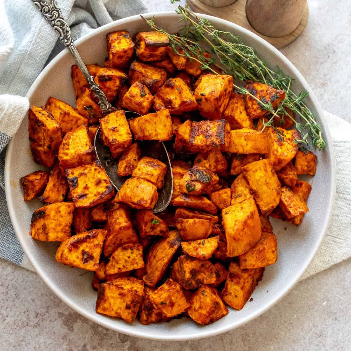 Crispy Roasted Sweet Potatoes