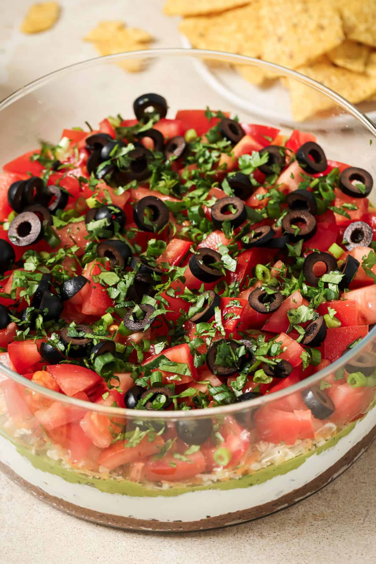 An image of the 7 layer dip.