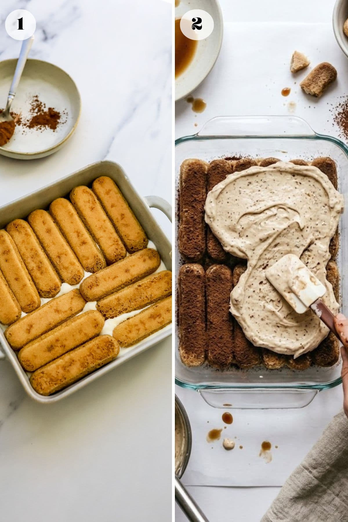 Steps to make this recipe in a ceramic baking dish. 